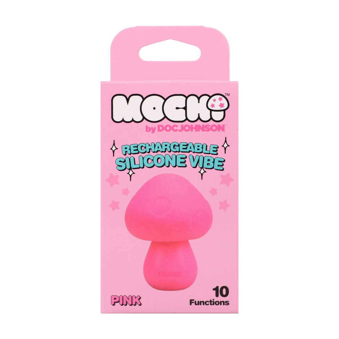 Mushroom Vibe Rechargeable Silicone Vibrator Pink