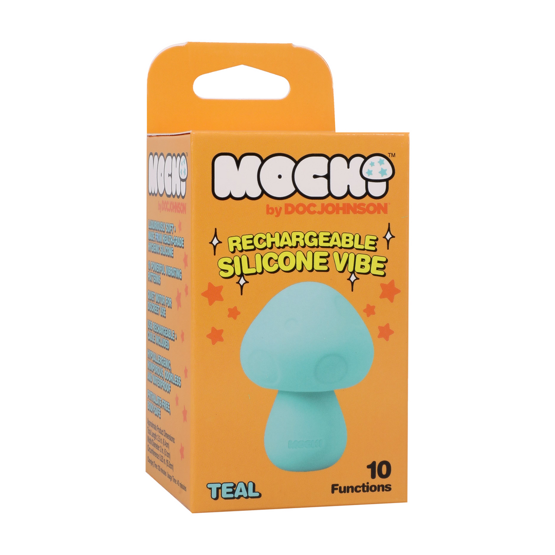 Mushroom Vibe Rechargeable Silicone Vibrator Teal