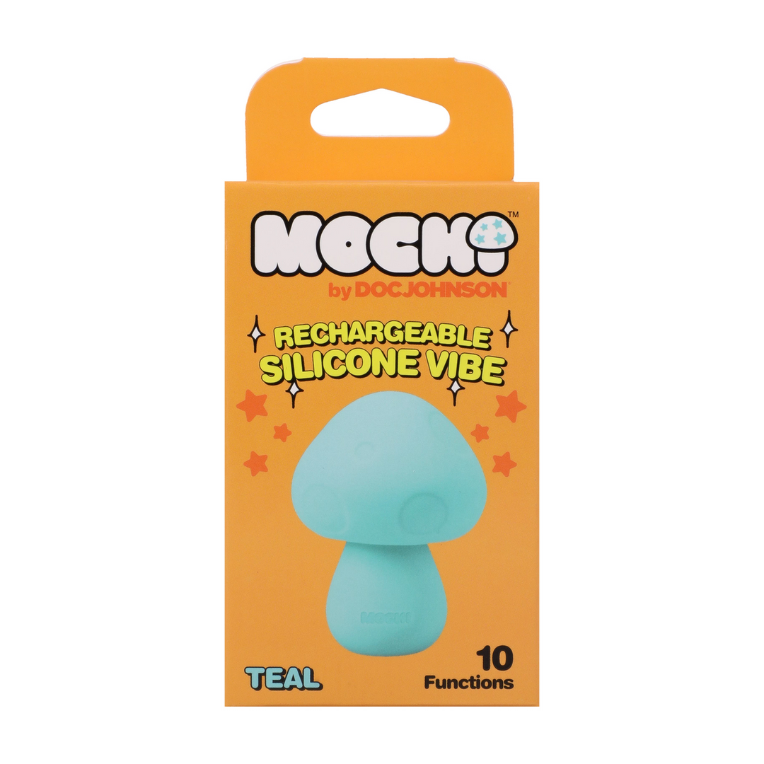 Mushroom Vibe Rechargeable Silicone Vibrator Teal