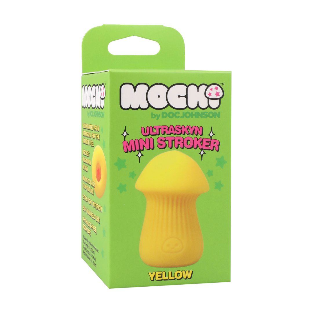 Mushroom Stroker Ultraskyn Mini Stroker Yellow