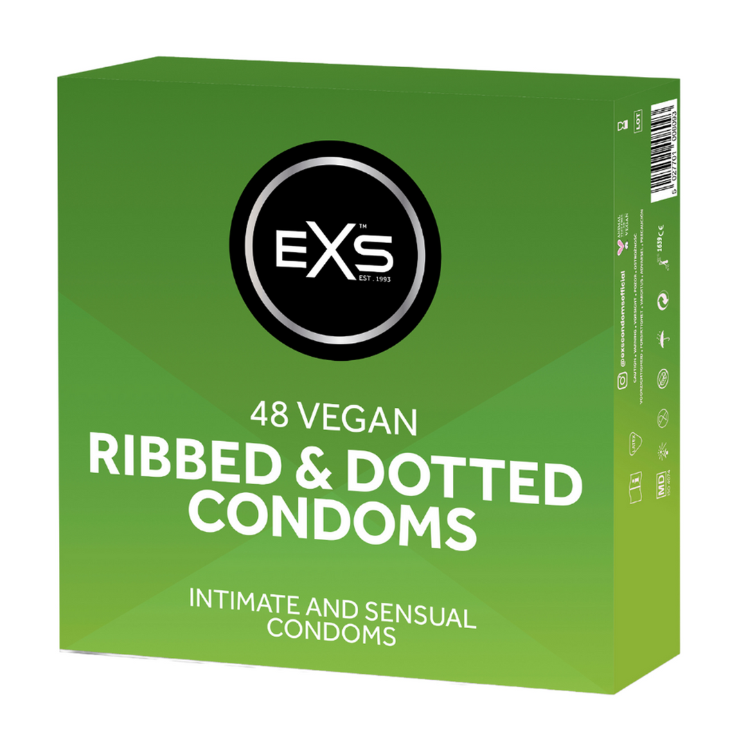 EXS Ribbed & Dotted Condooms 48 Stuks