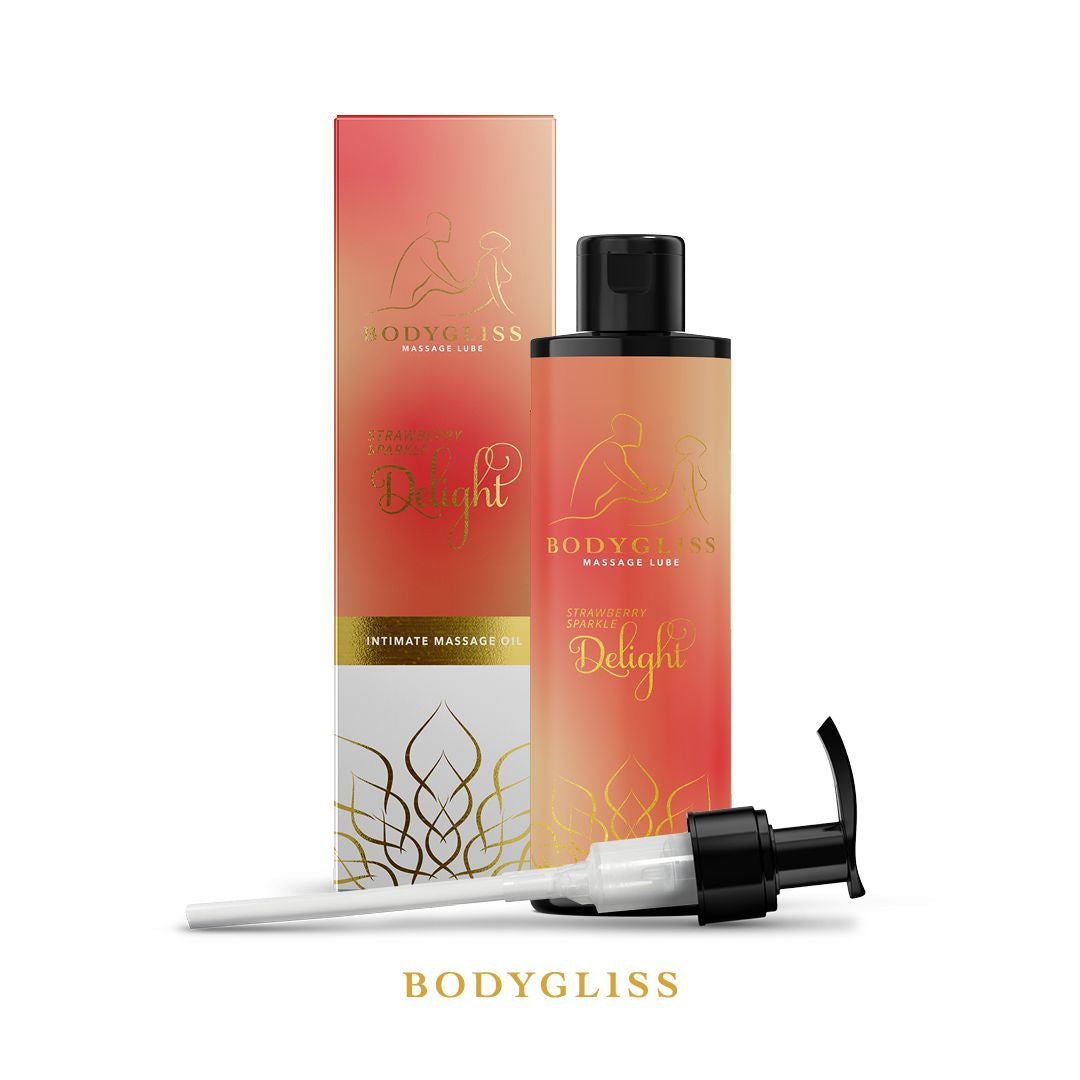 BodyGliss Massage Olie Aardbei & Champagne 150 ml