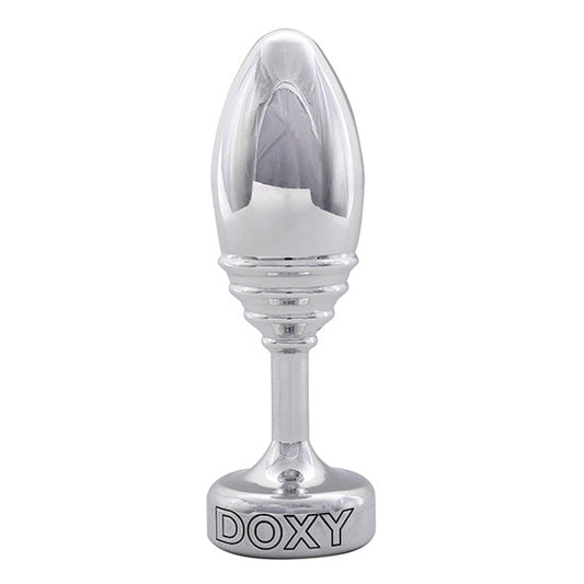 Doxy Metalen Buttplug Geribbeld 13 cm