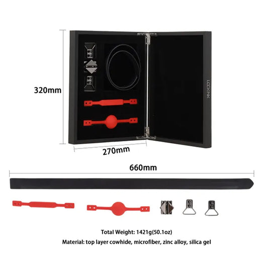 LOCKINK - Ball-Gag & Gag-bite Set - black