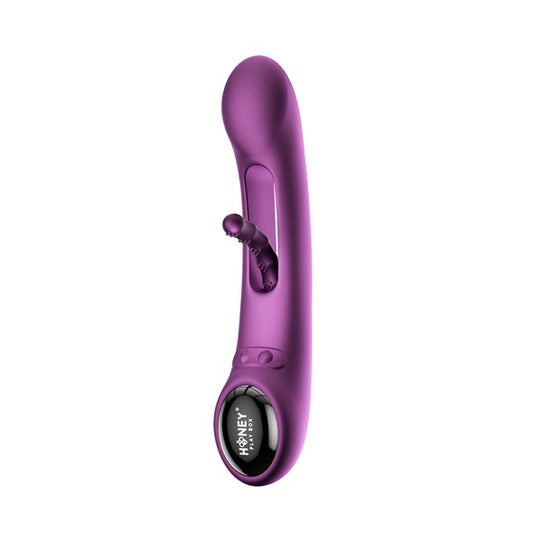 HoneyPlayBox - Tempo-Pressure Sensing App-Controlled Kinky Finger Tapping G-spot Vibrator Purple