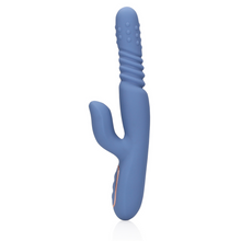 Afbeelding in Gallery-weergave laden, Loveline Roterende &amp; Stotende Rabbit Vibrator Blue Nova
