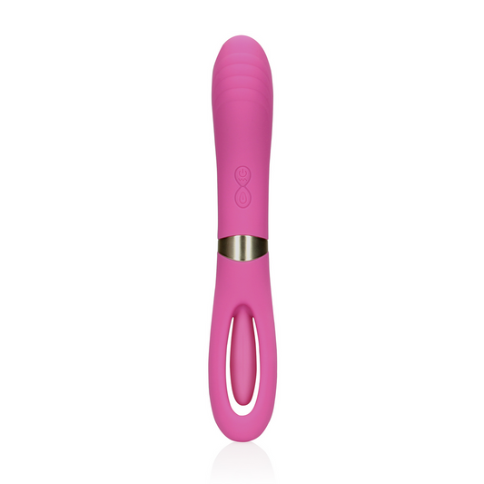 Double Sided Flapping And G Spot Vibrator Exuberant Pink