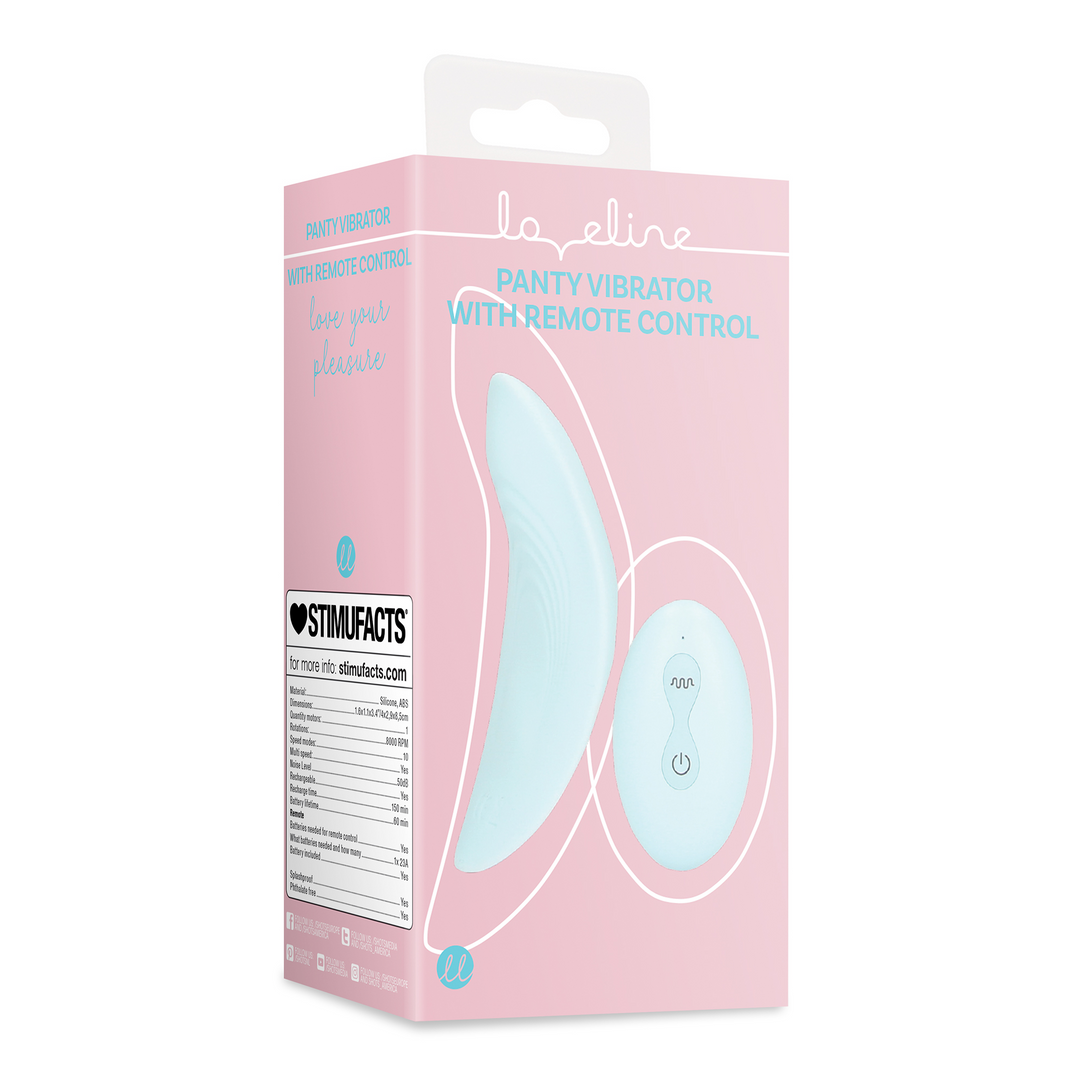 Panty Vibrator With Remote Control Arctic Blue