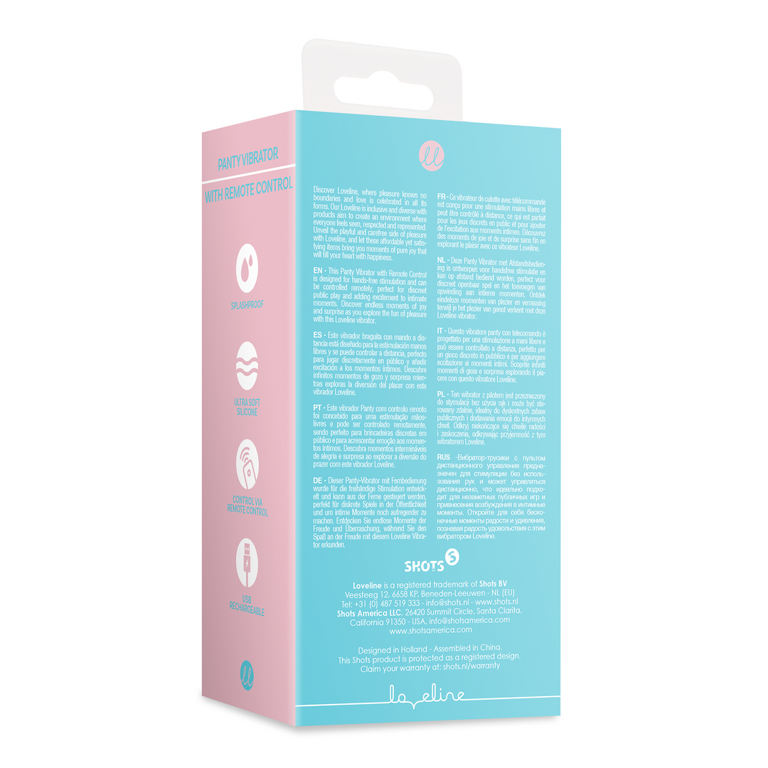 Panty Vibrator With Remote Control Arctic Blue