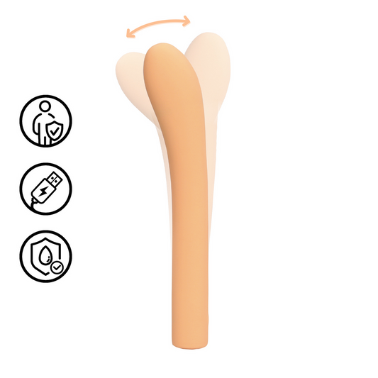 Loveline Fingering G-spot Vibrator Peach Fuzz