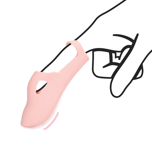 Loveline Silicone Finger Vibrator Touch Of Pink