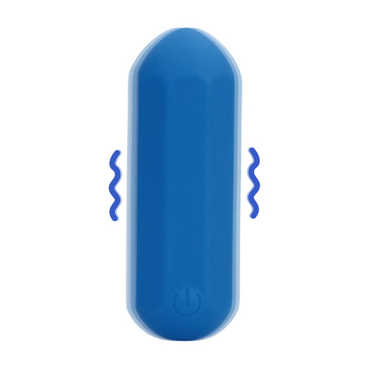 Loveline Hexagon Shaped Bullet Vibrator Jetset Blue