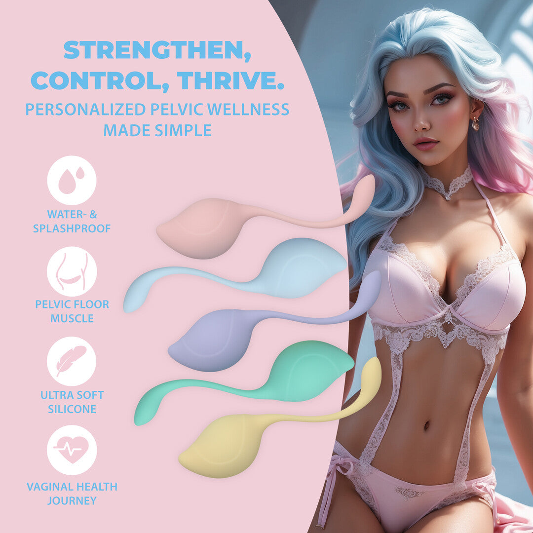 Pelvic Stem Kegel Kit Multicolor