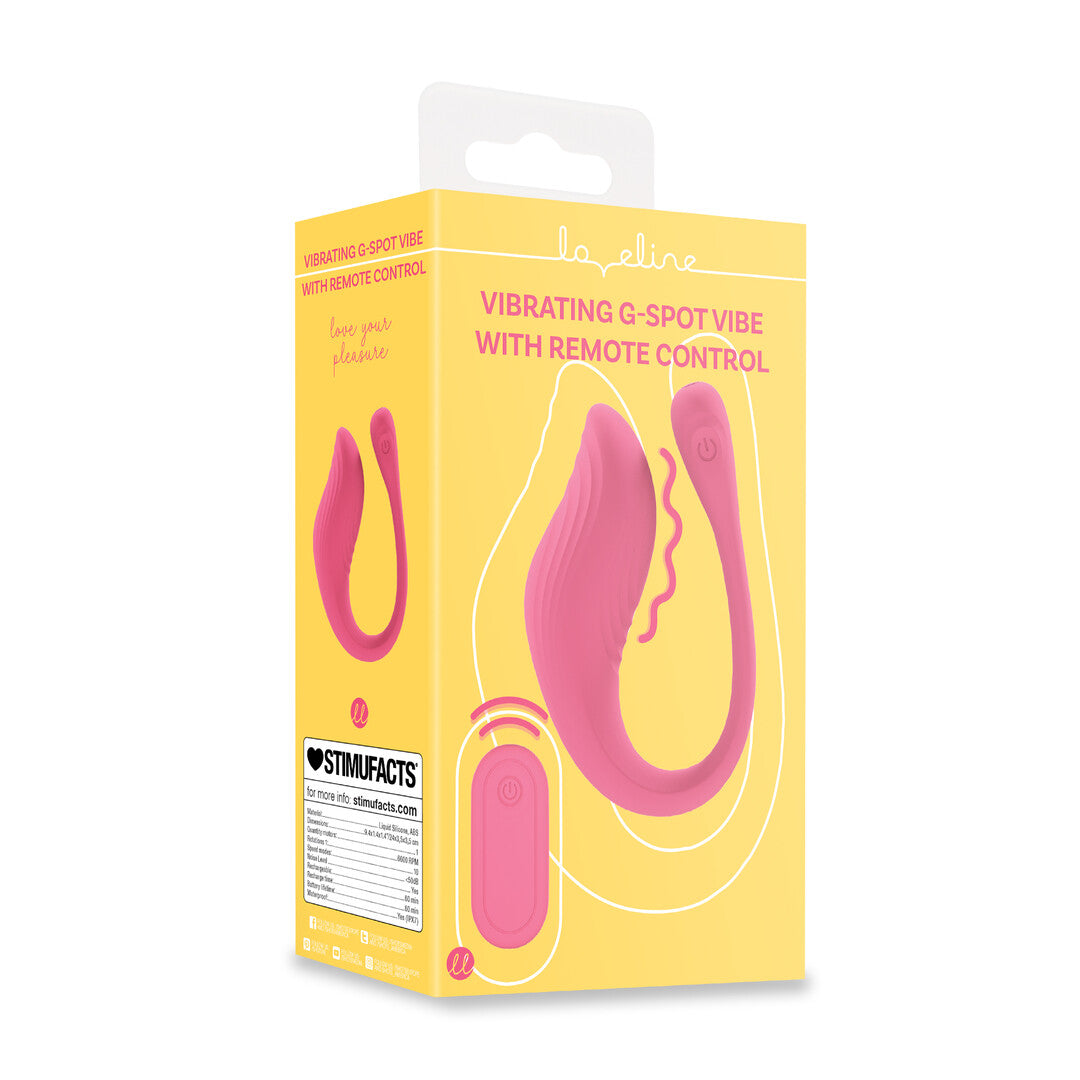 Vibrating G Spot Vibe With Remote Control Pink