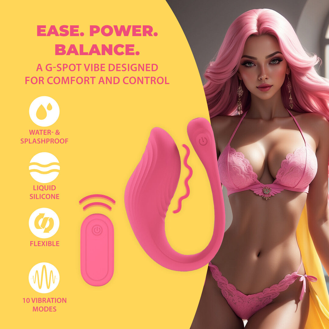 Vibrating G Spot Vibe With Remote Control Pink