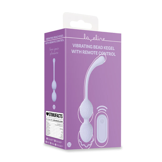 Vibrating Bead Kegel With Remote Control Lavender