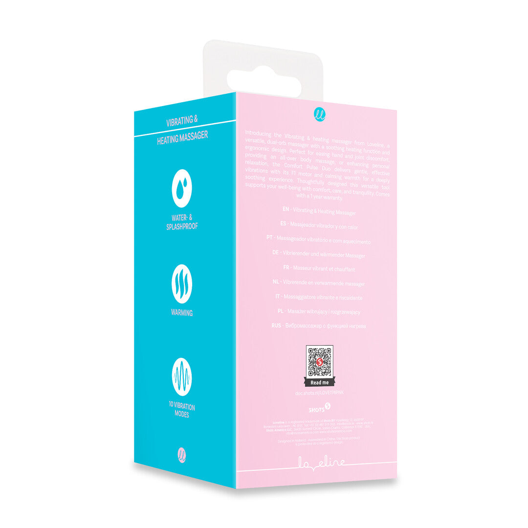 Vibrating And Heating Massager Pink