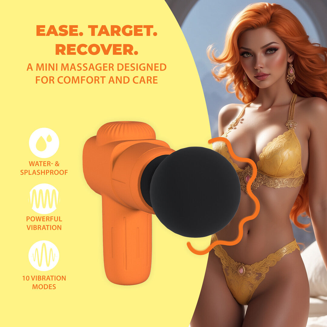Mini Rechargable Microboost Massager Orange