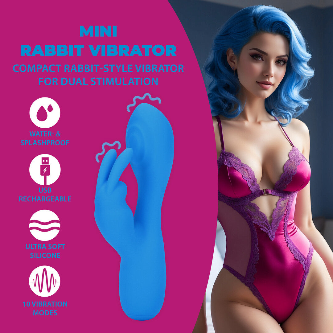 Mini Rabbit Vibrator Azure Desire