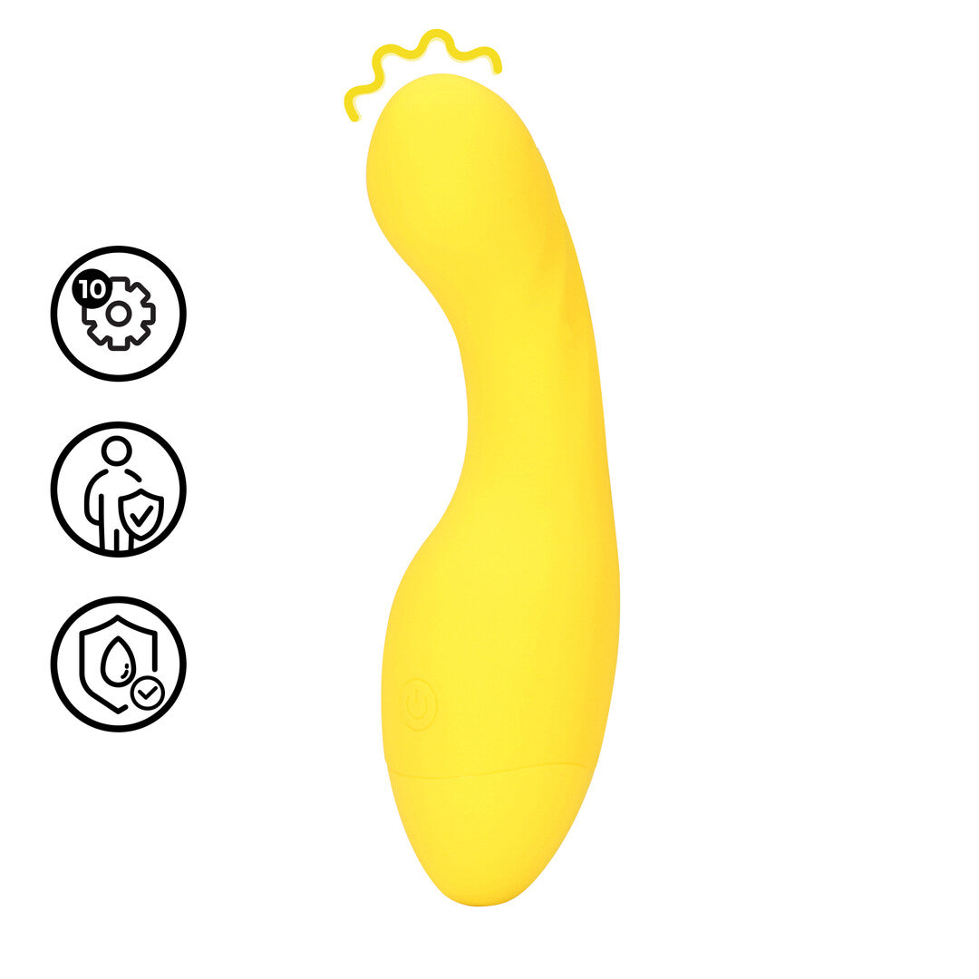 Mini Curved Tip Vibrator Flirty Banana