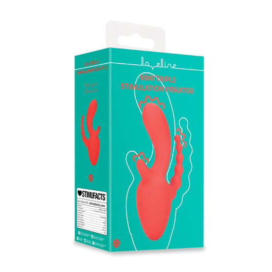 Mini Triple Stimulation Vibrator Scarlet Kiss