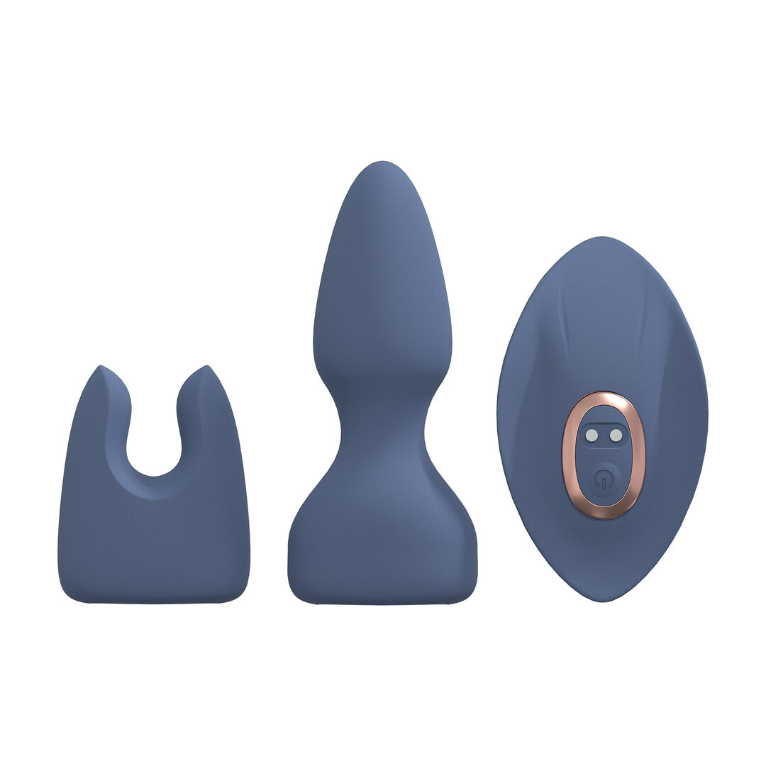 Interchangeable Vibrator Kit Blue/grey