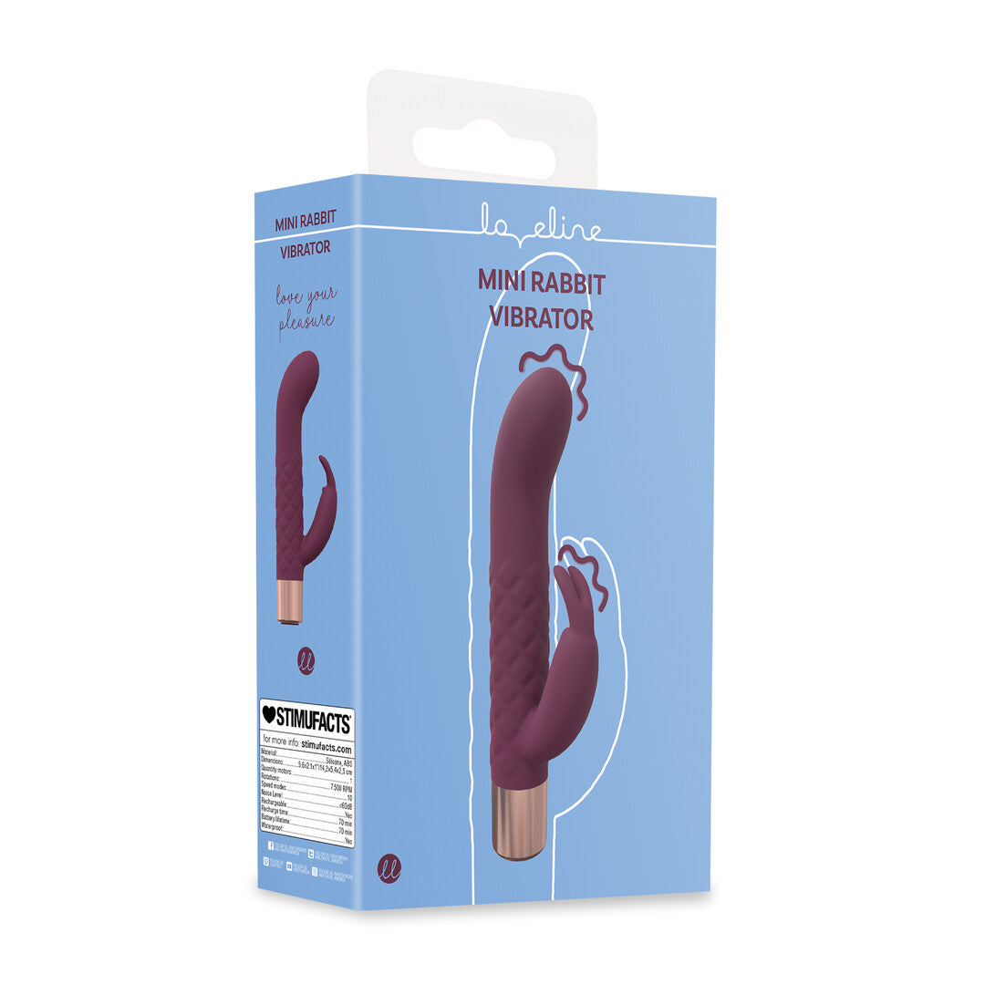 Mini Rabbit Vibrator Burgundy