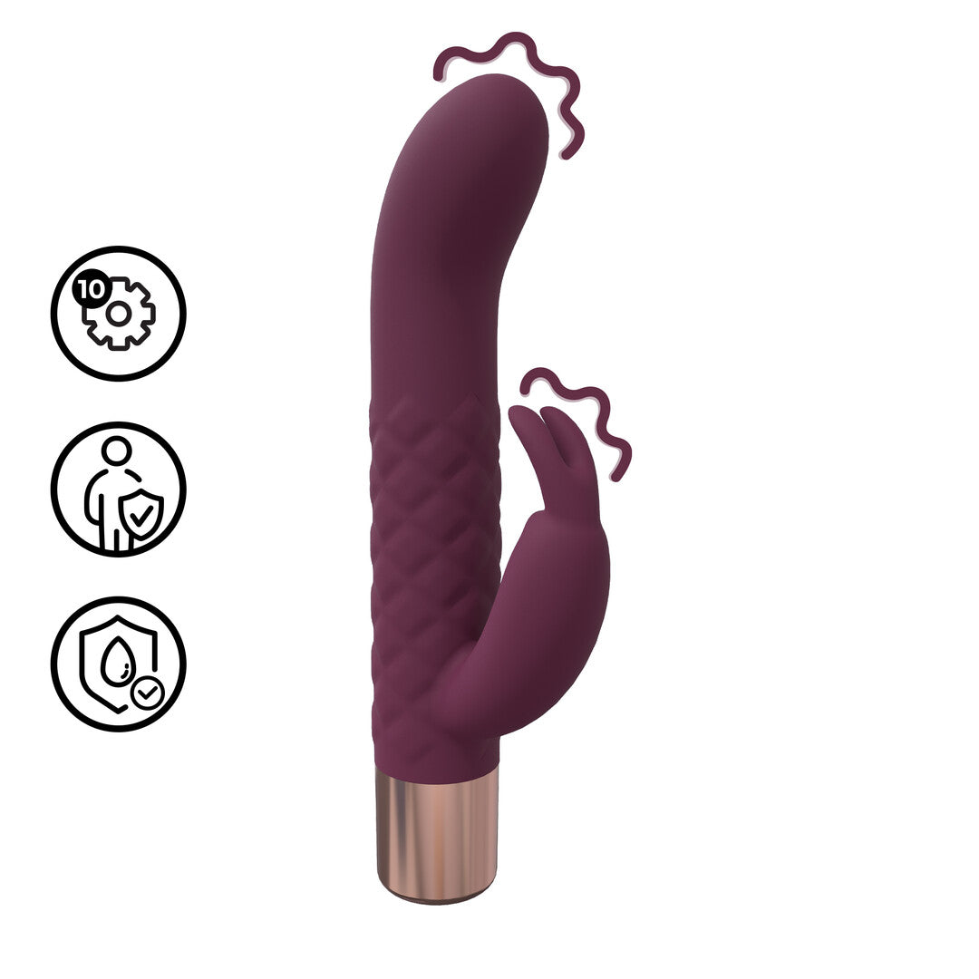 Mini Rabbit Vibrator Burgundy