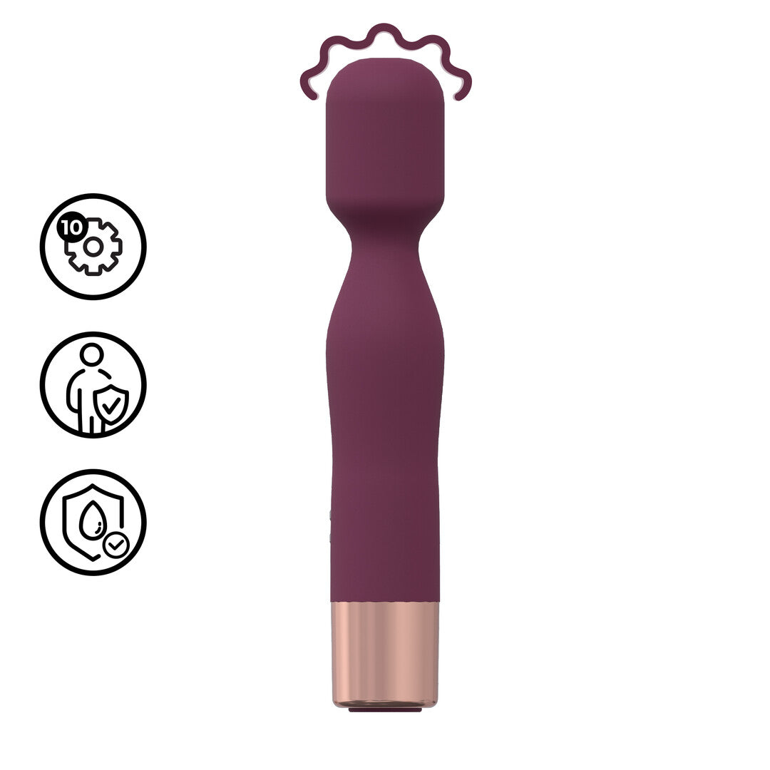 Mini Classic Wand Vibrator Burgundy
