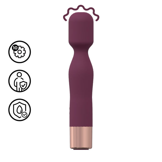 Mini Classic Wand Vibrator Burgundy