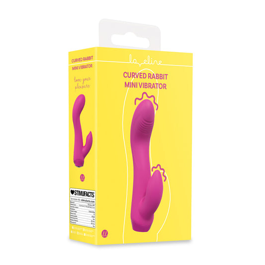 Mini Curved Rabbit Vibrator Pink