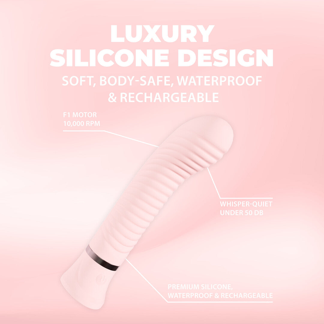 Divine Ribbed G Spot Vibe Pink