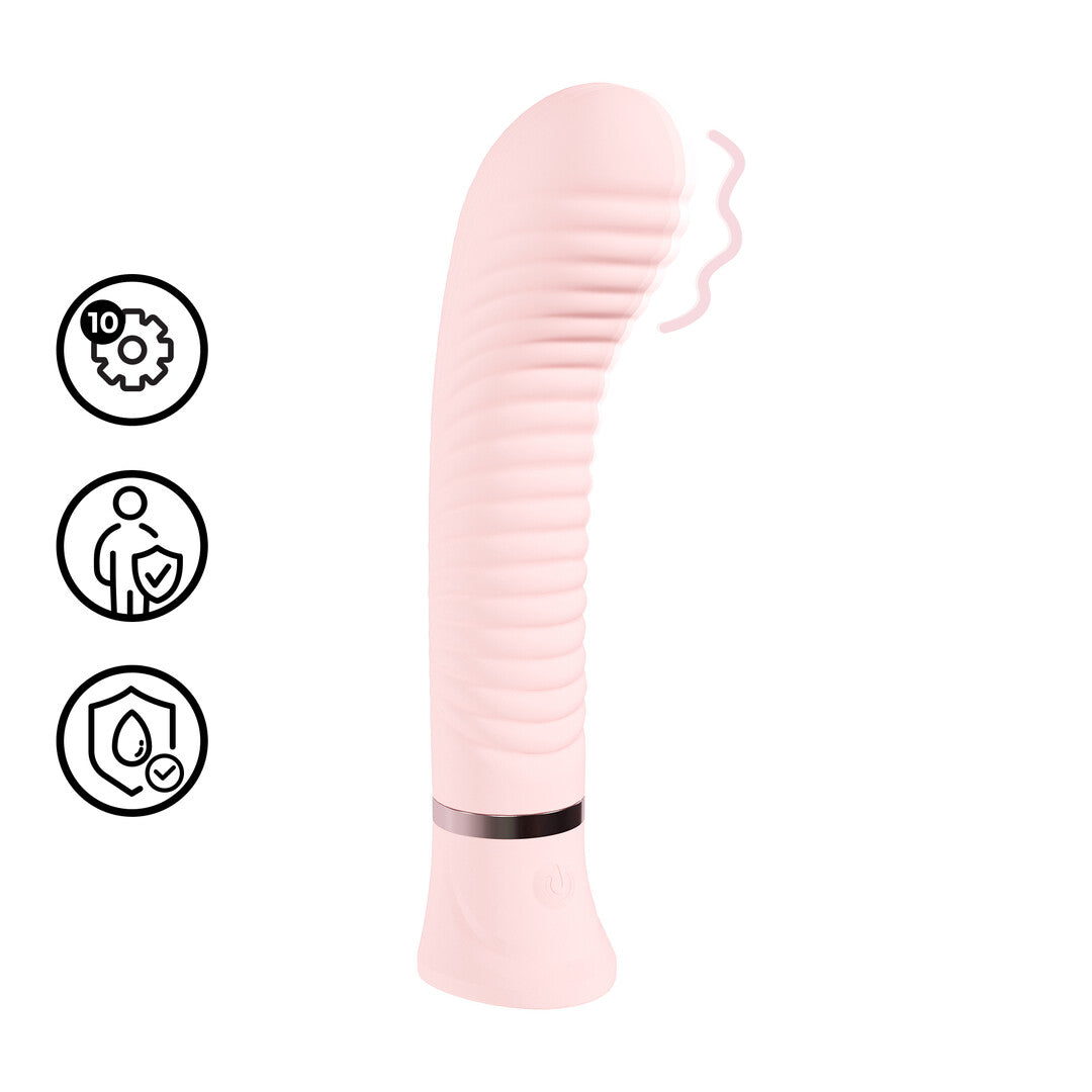 Divine Ribbed G Spot Vibe Pink