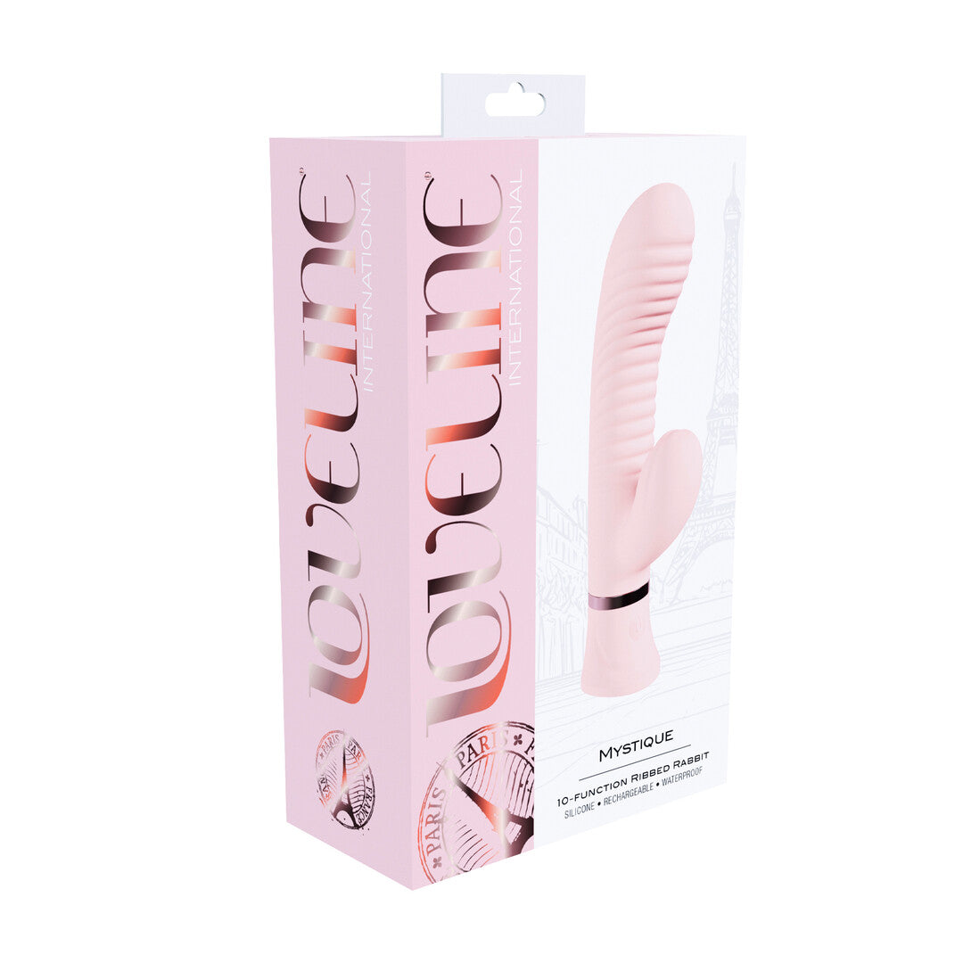 Mystique Ribbed Rabbit Vibrator Pink