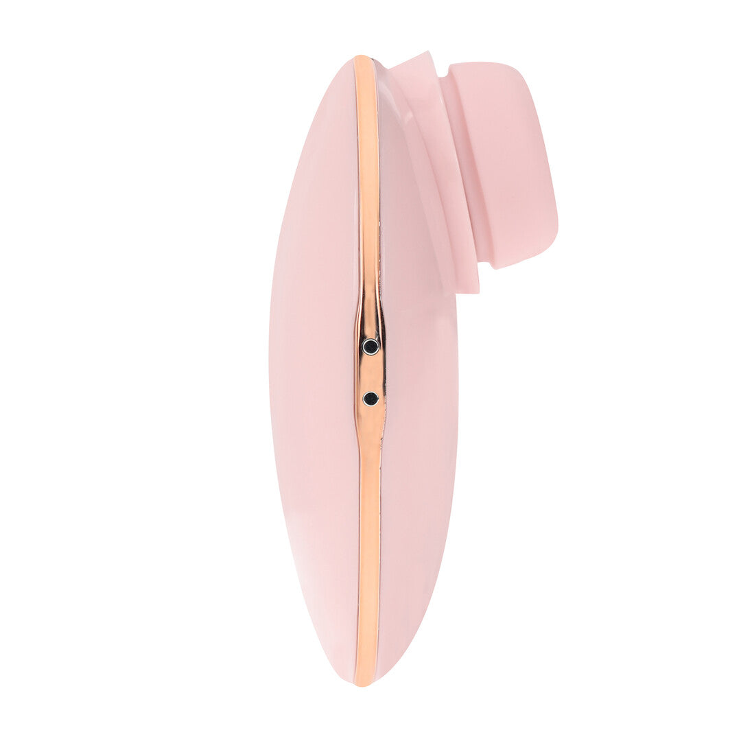 Dreamsicle Compact Airtap Vibrator With Two Head Attachments Pink