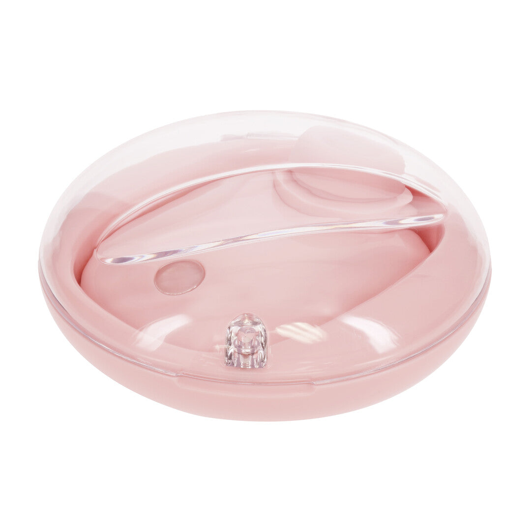Dreamsicle Compact Airtap Vibrator With Two Head Attachments Pink