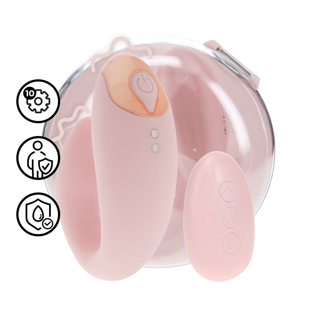 Daydream Compact G Spot Vibrator With Remote Control Pink