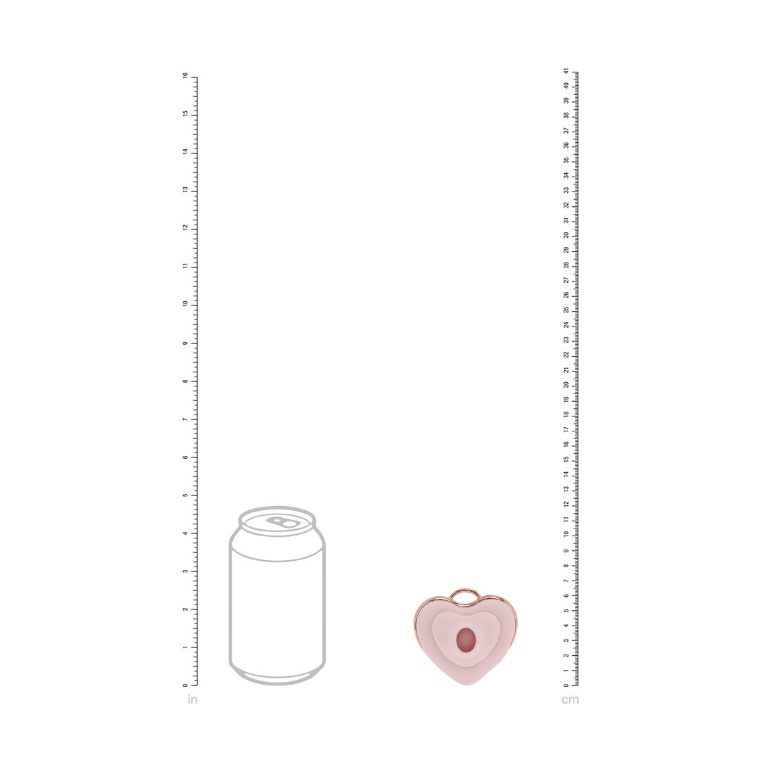 Luvie Heart Shaped Airtap Vibrator Pink