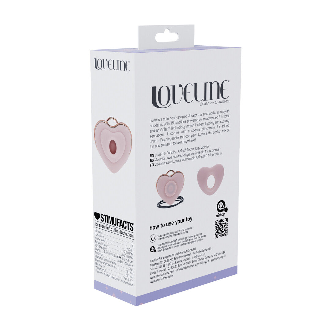 Luvie Heart Shaped Airtap Vibrator Pink