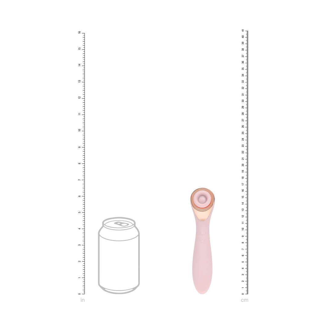 Darling Airtap Wand Vibrator With Five Head Attachments Pink
