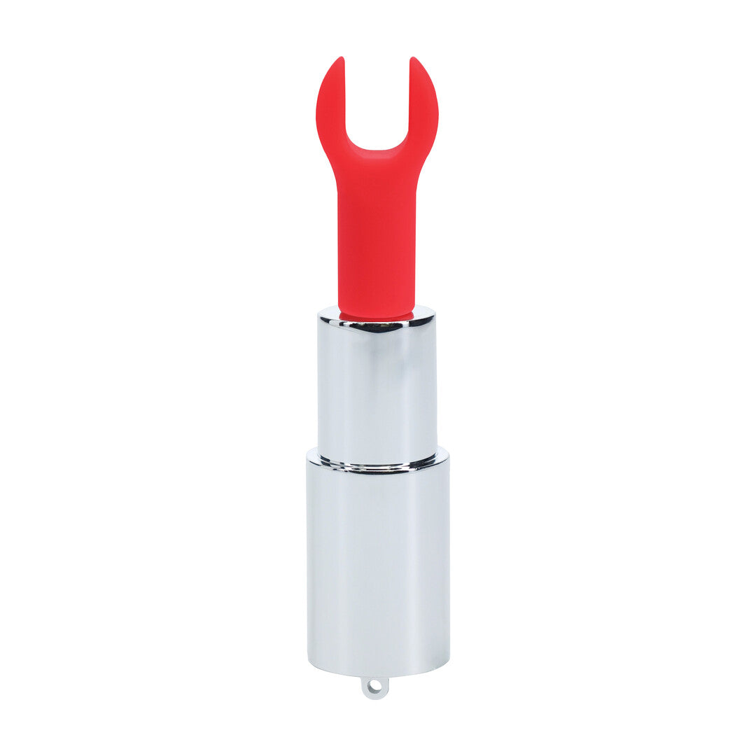 Angel Lipstick Vibrator With 4 Attachments Clear