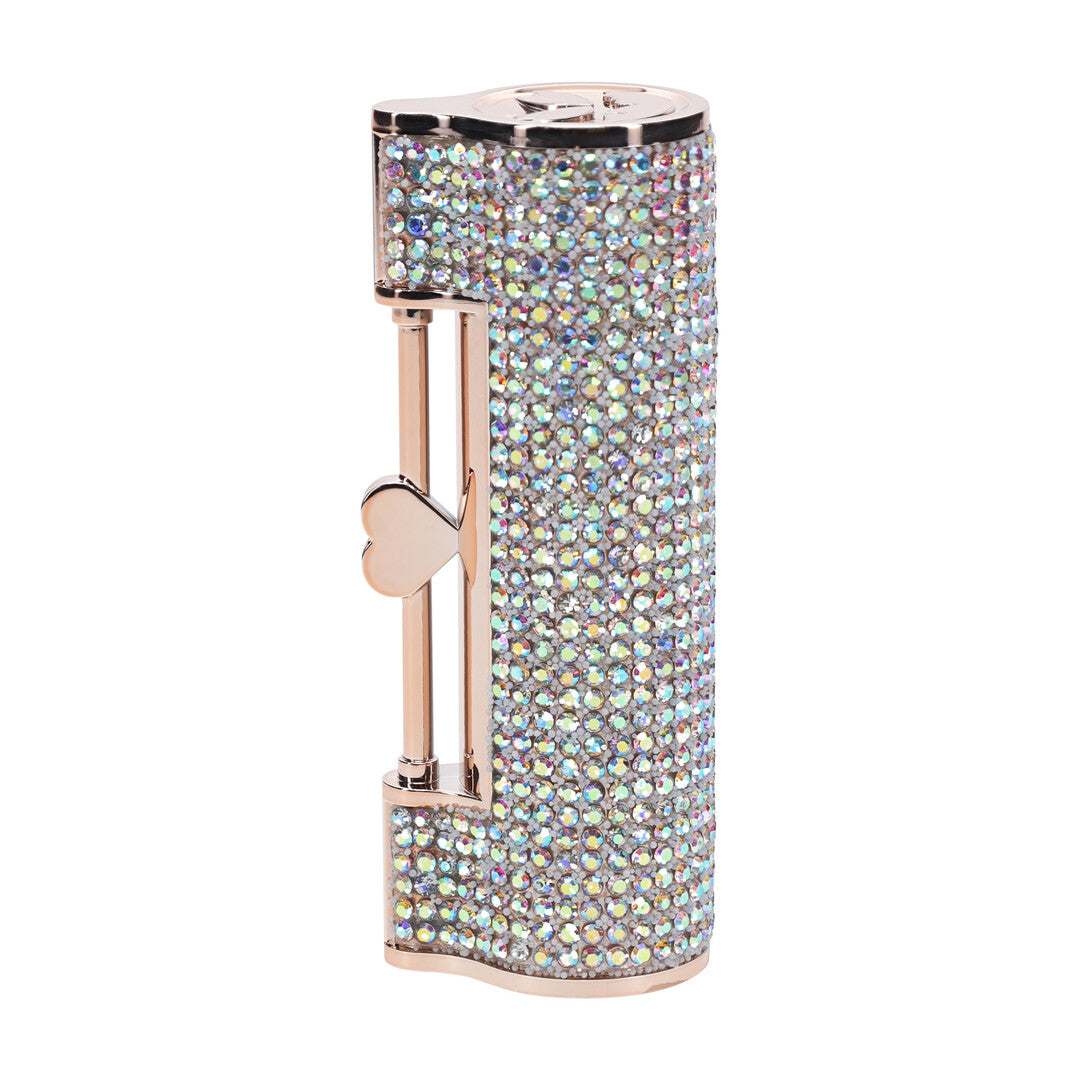 Diamond Lipstick Vibrator With 4 Attachments Iridescent