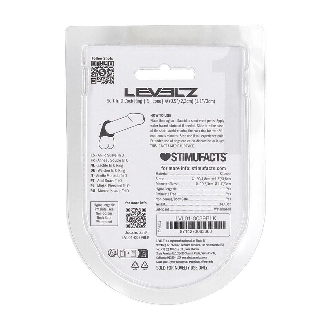 Anillo De Silicona Soft Tri O Negro