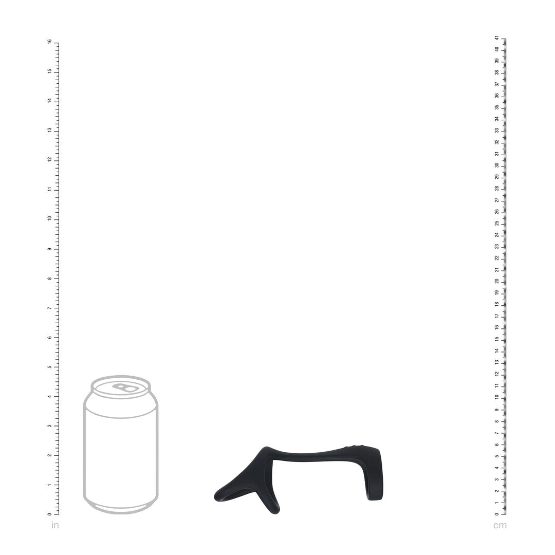 Tri O Anillo De Silicona Para Pene Y Testículos Negro