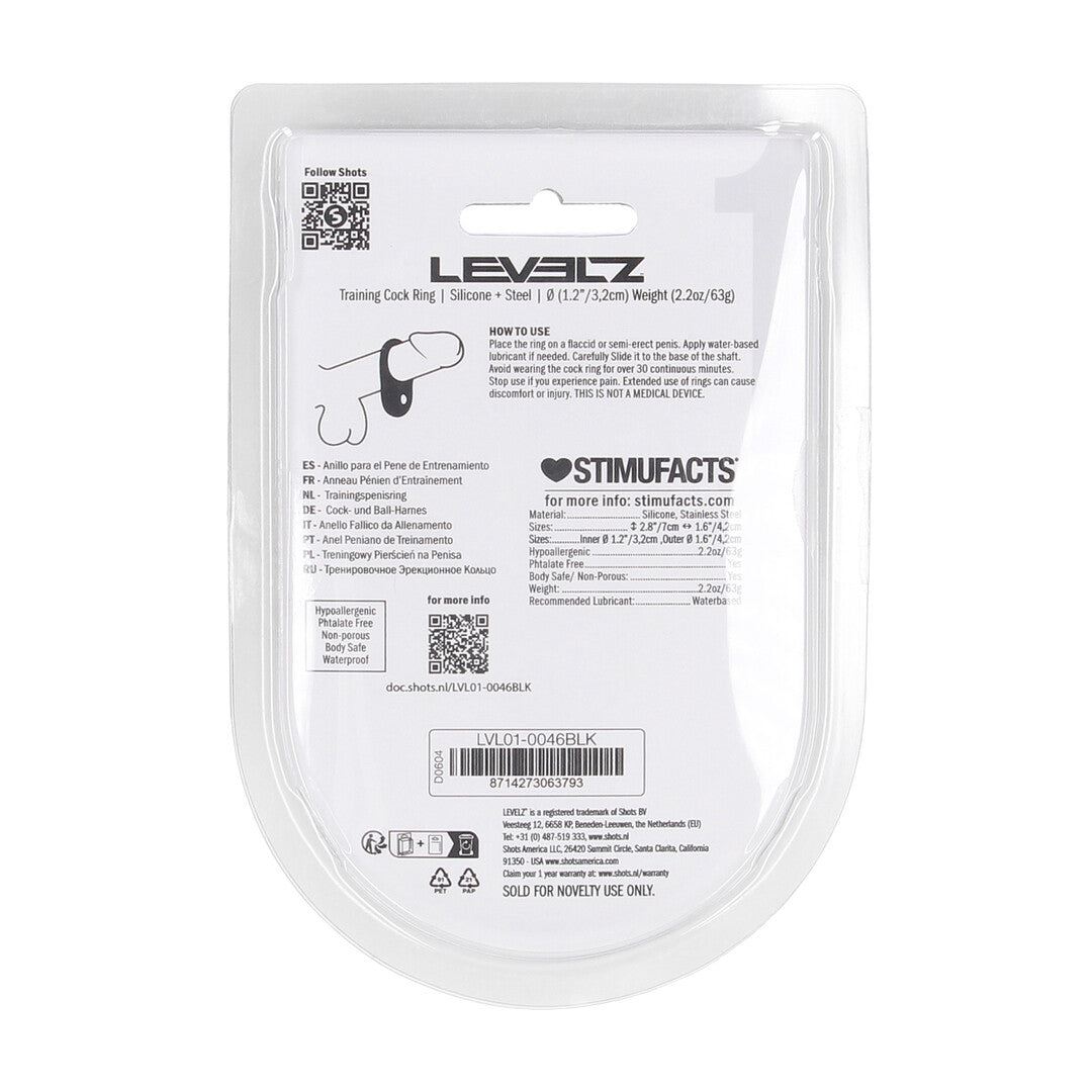 Anillo De Entrenamiento De Silicona S Negro