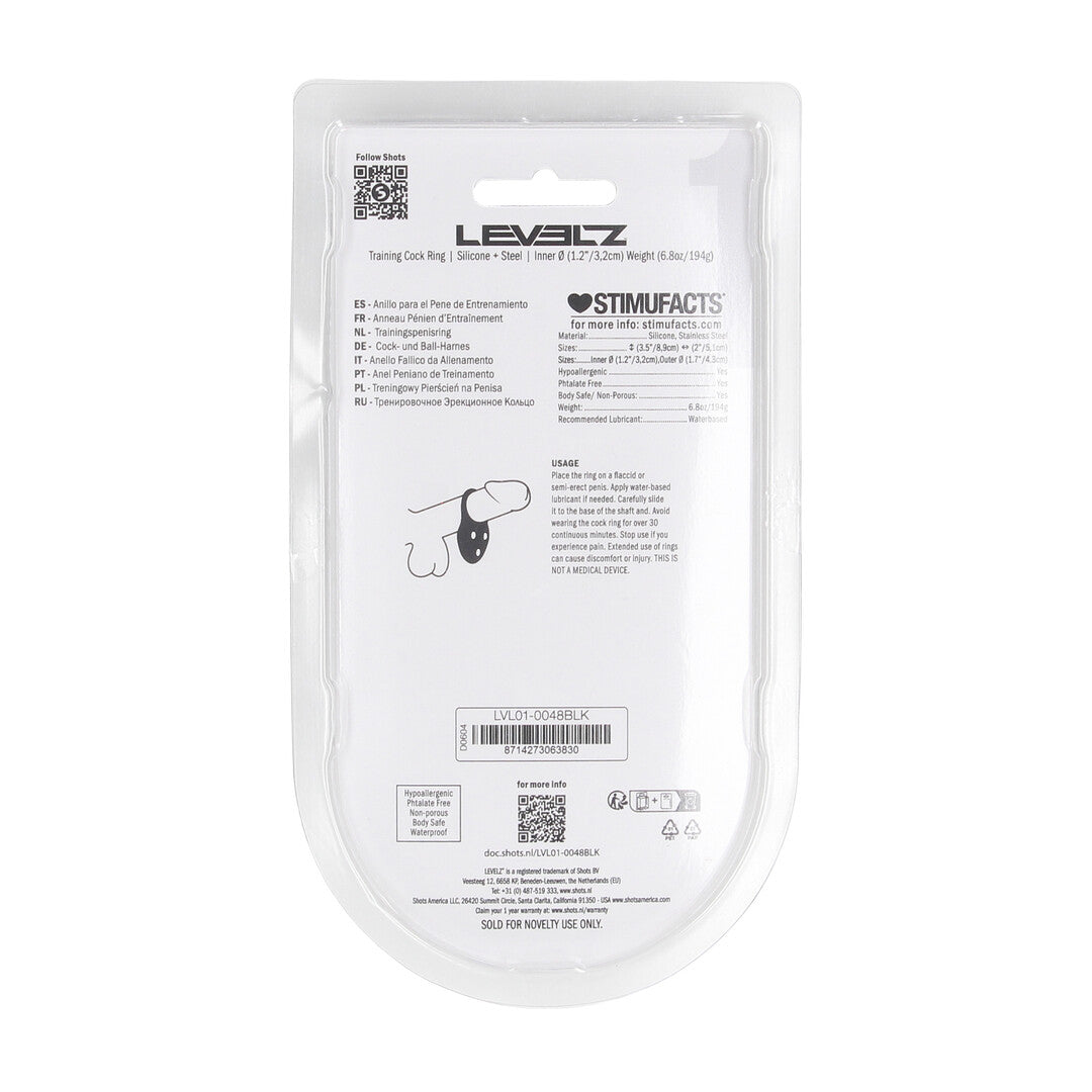 Anillo De Entrenamiento De Silicona L Negro