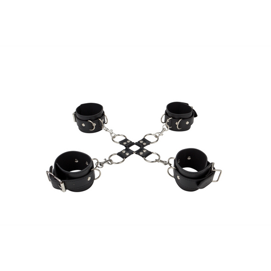 Ouch! Lederen Handboeien & Enkelboeien