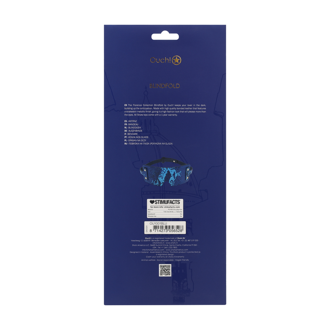 Ouch! Florence Collection Blindfold Blue