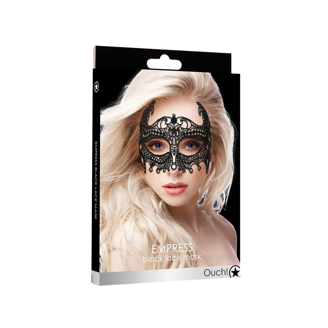 Ouch! Empress Zwart Kanten Masker