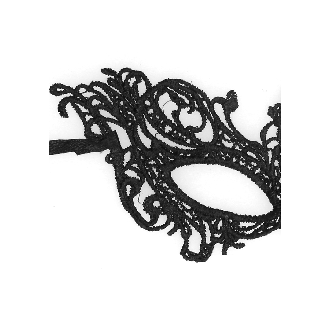 Ouch! Royal Zwart Kanten Masker